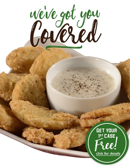 Introducing NEW Dipt’n Dusted Fried Green Tomato Halves from Harvest Creations